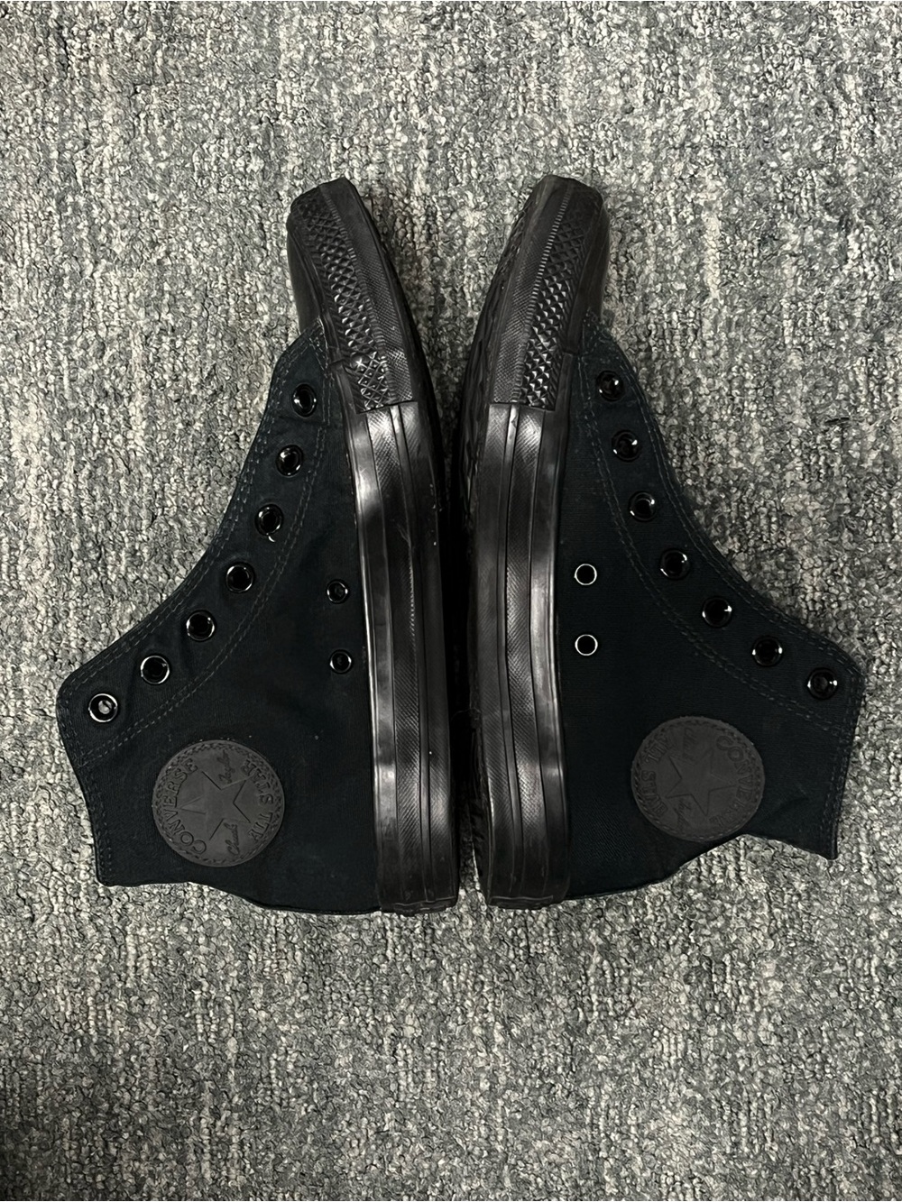 Converse Chuck Taylor All-Star Black Monochrome High Top - Women’s 8/Men’s 6 - Picture 12 of 14